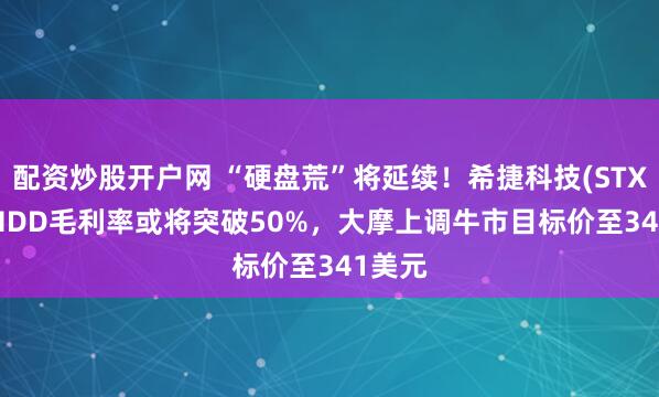 配资炒股开户网 “硬盘荒”将延续！希捷科技(STX.US)HDD毛利率或将突破50%，大摩上调牛市目标价至341美元